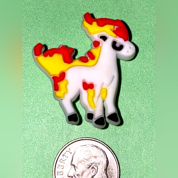 (10 for $15) Pokémon Pokemon Ponyta Crocs Shoe Charms - Picture 1 of 1
